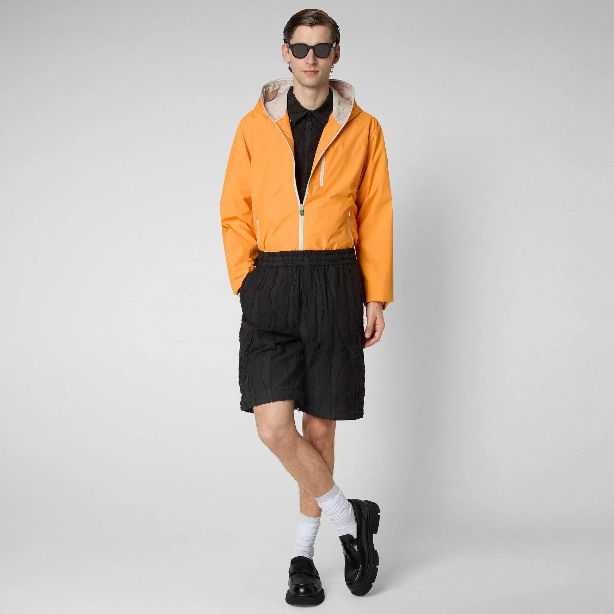 Menn Save The Duck Mannsjakke David In Sunshine Orange