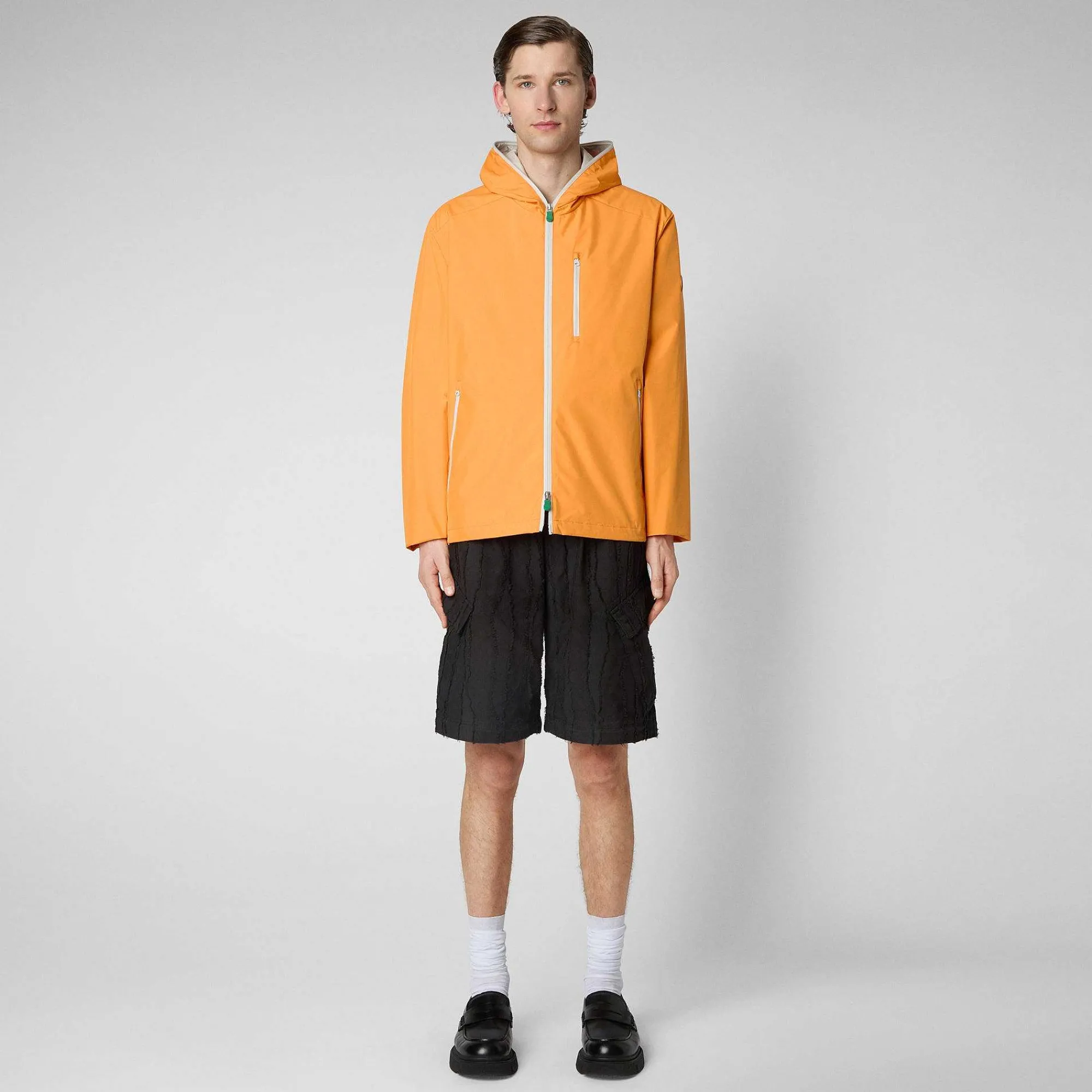 Menn Save The Duck Mannsjakke David In Sunshine Orange