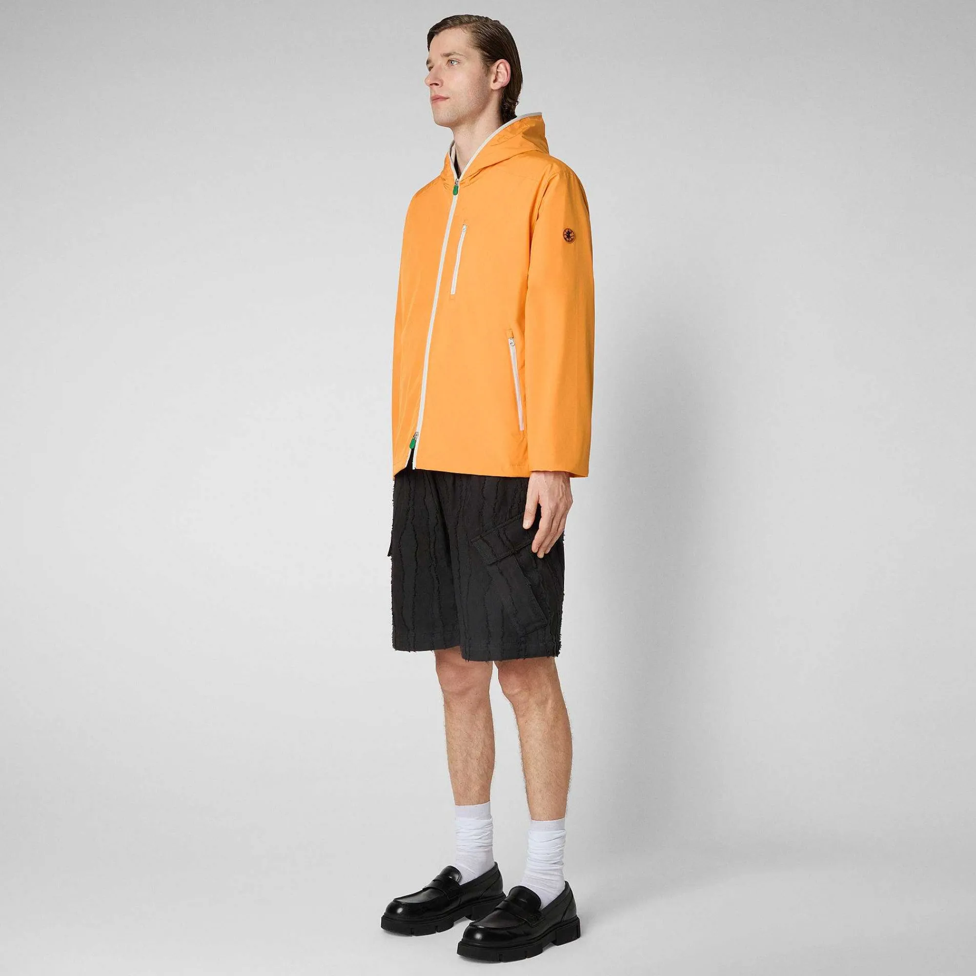 Menn Save The Duck Mannsjakke David In Sunshine Orange