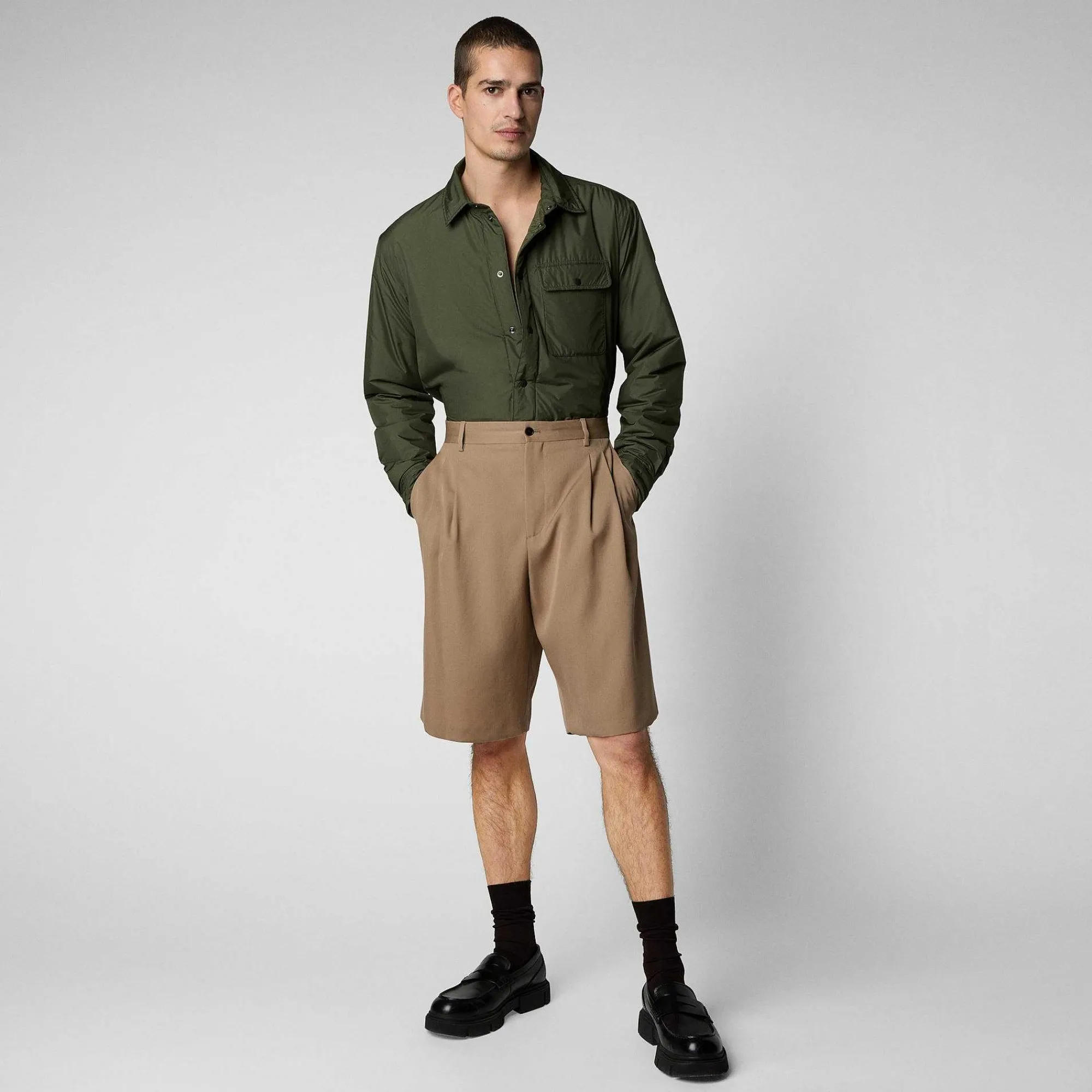 Menn Save The Duck Mannsjakke Jani In Dusty Olive