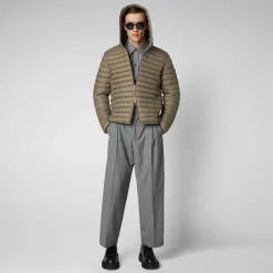 Menn Save The Duck Man'S Animal Free Hette Pufferjakke Donald I Elephant Grey