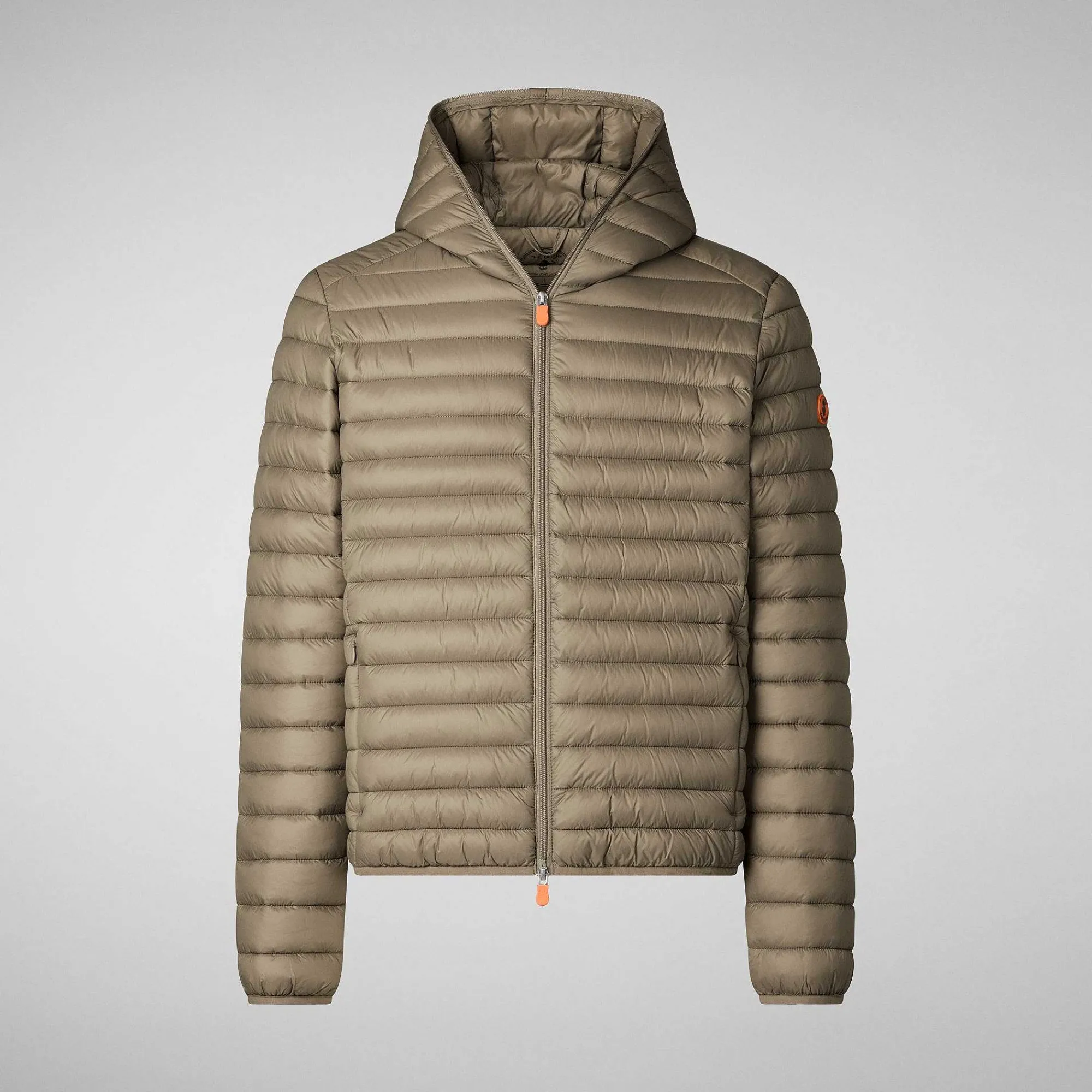 Menn Save The Duck Man'S Animal Free Hette Pufferjakke Donald I Elephant Grey