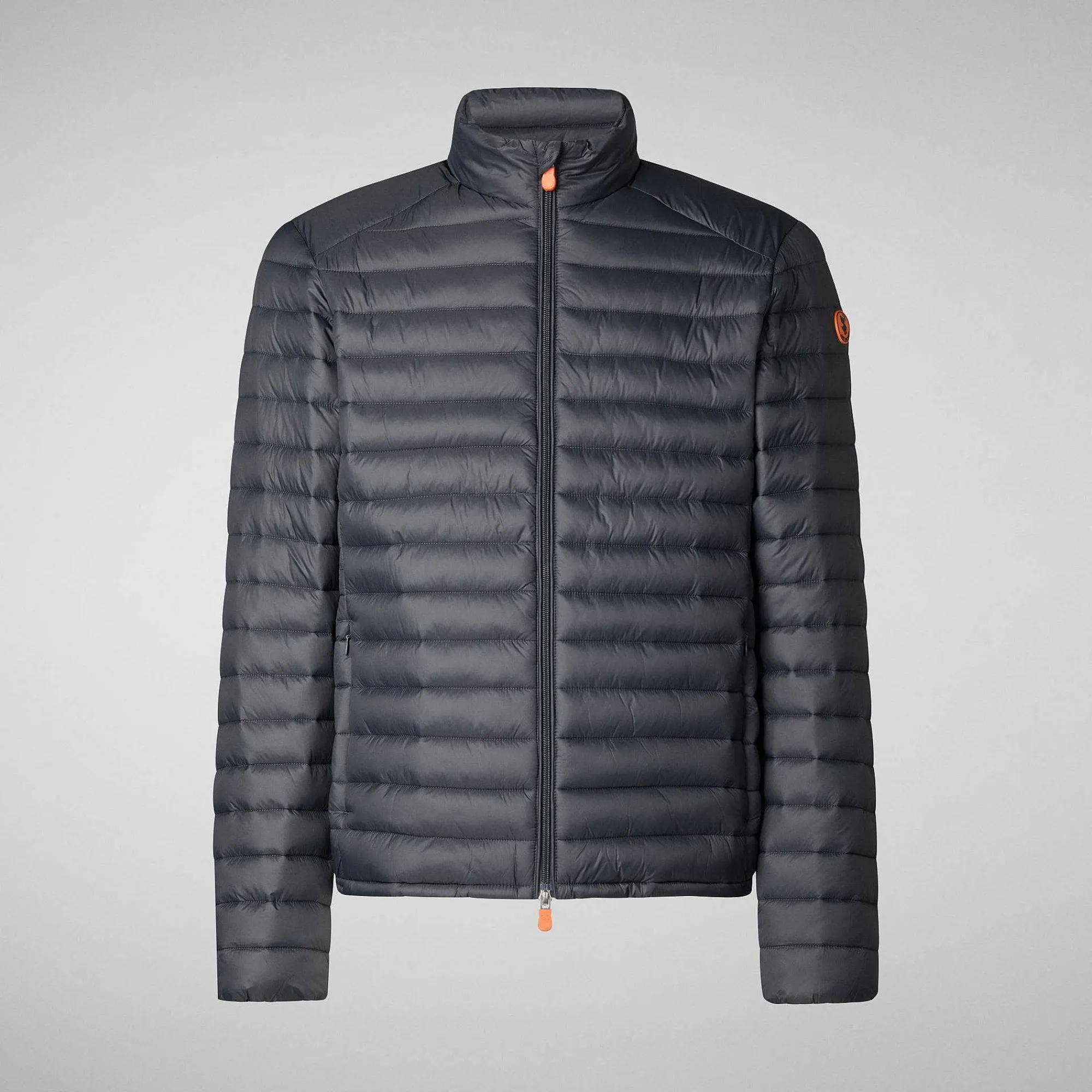 Menn Save The Duck Man'S Animal Free Puffer Alexander I Storm Grey