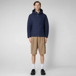 Menn Save The Duck Man'S Animal Free Puffer Cael I Marinebla