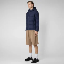 Menn Save The Duck Man'S Animal Free Puffer Cael I Marinebla
