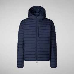 Menn Save The Duck Man'S Animal Free Puffer Cael I Marinebla