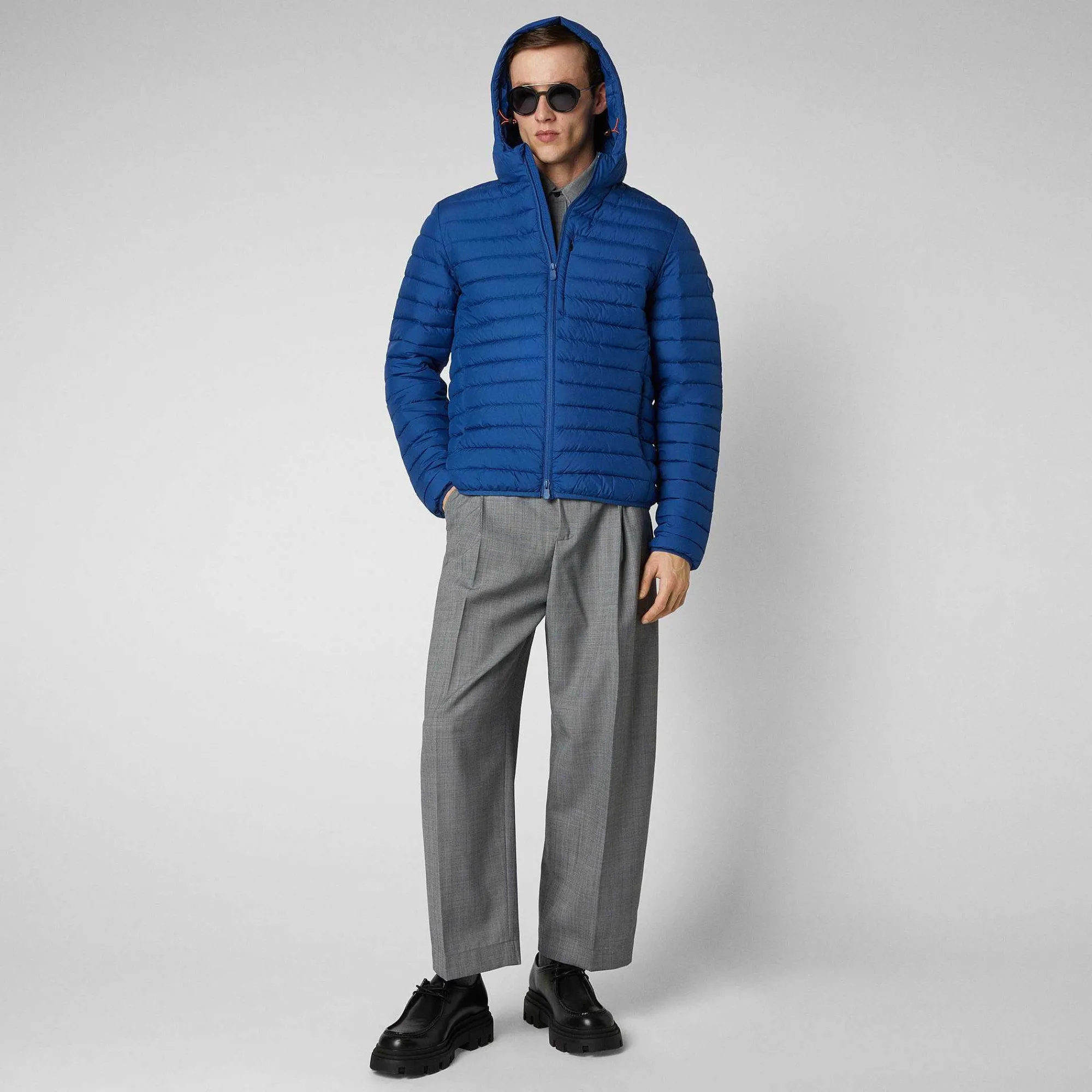 Menn Save The Duck Man'S Animal Free Puffer Cael I Snorkel Bla