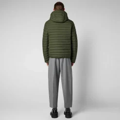 Menn Save The Duck Man'S Animal Free Puffer Cael I Stovete Oliven