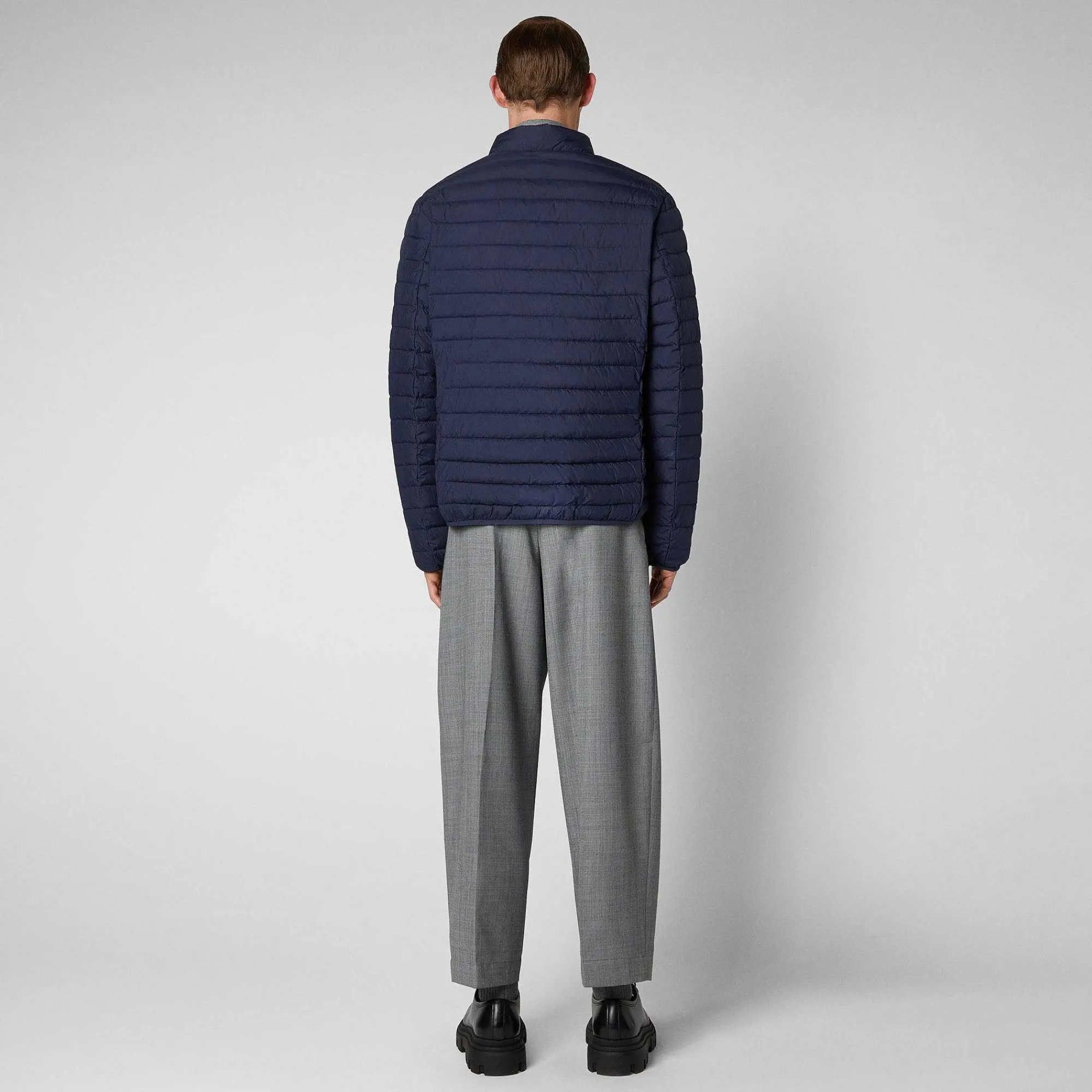 Menn Save The Duck Man'S Animal Free Puffer Cole I Marineblatt