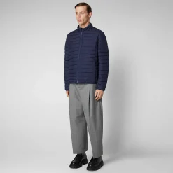 Menn Save The Duck Man'S Animal Free Puffer Cole I Marineblatt