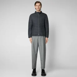 Menn Save The Duck Man'S Animal Free Puffer Cole I Storm Grey