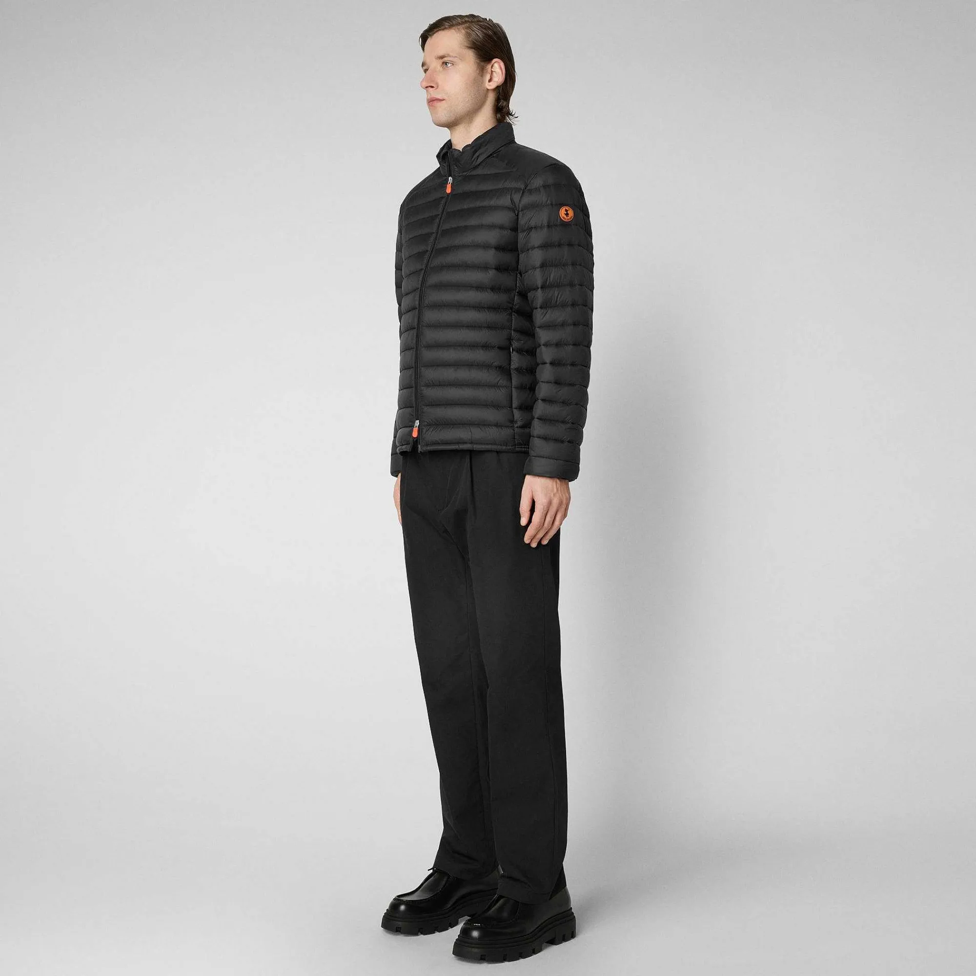 Menn Save The Duck Man'S Animal Free Puffer Jacket Alexander In Black