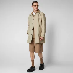 Menn Save The Duck Mans Regnfrakk Rhys I Steinbeige