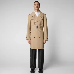 Menn Save The Duck Mans Regnfrakk Zarek I Stardust Beige