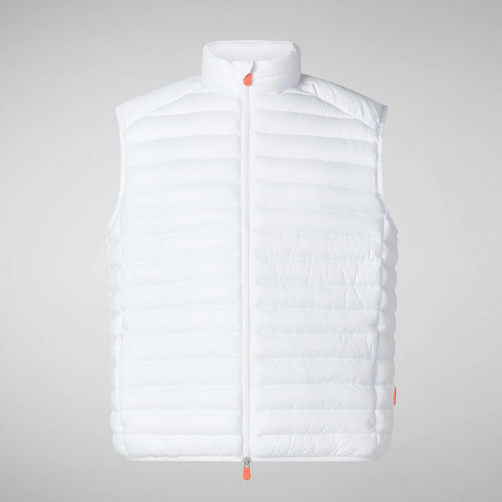 Menn Save The Duck Man'S Vattert Gilet Adam I Hvitt