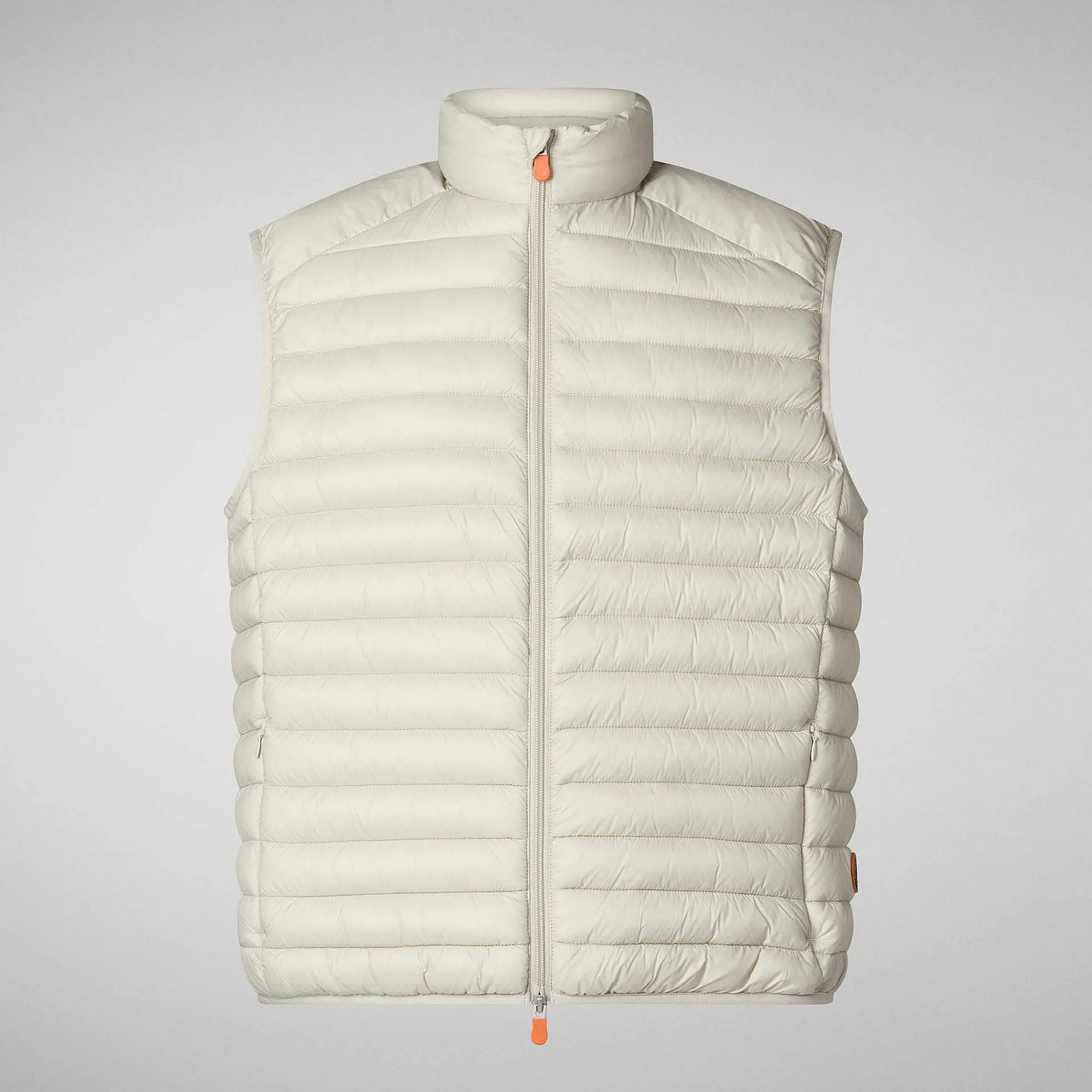 Menn Save The Duck Man'S Vattert Gilet Adam I Regntung Beige