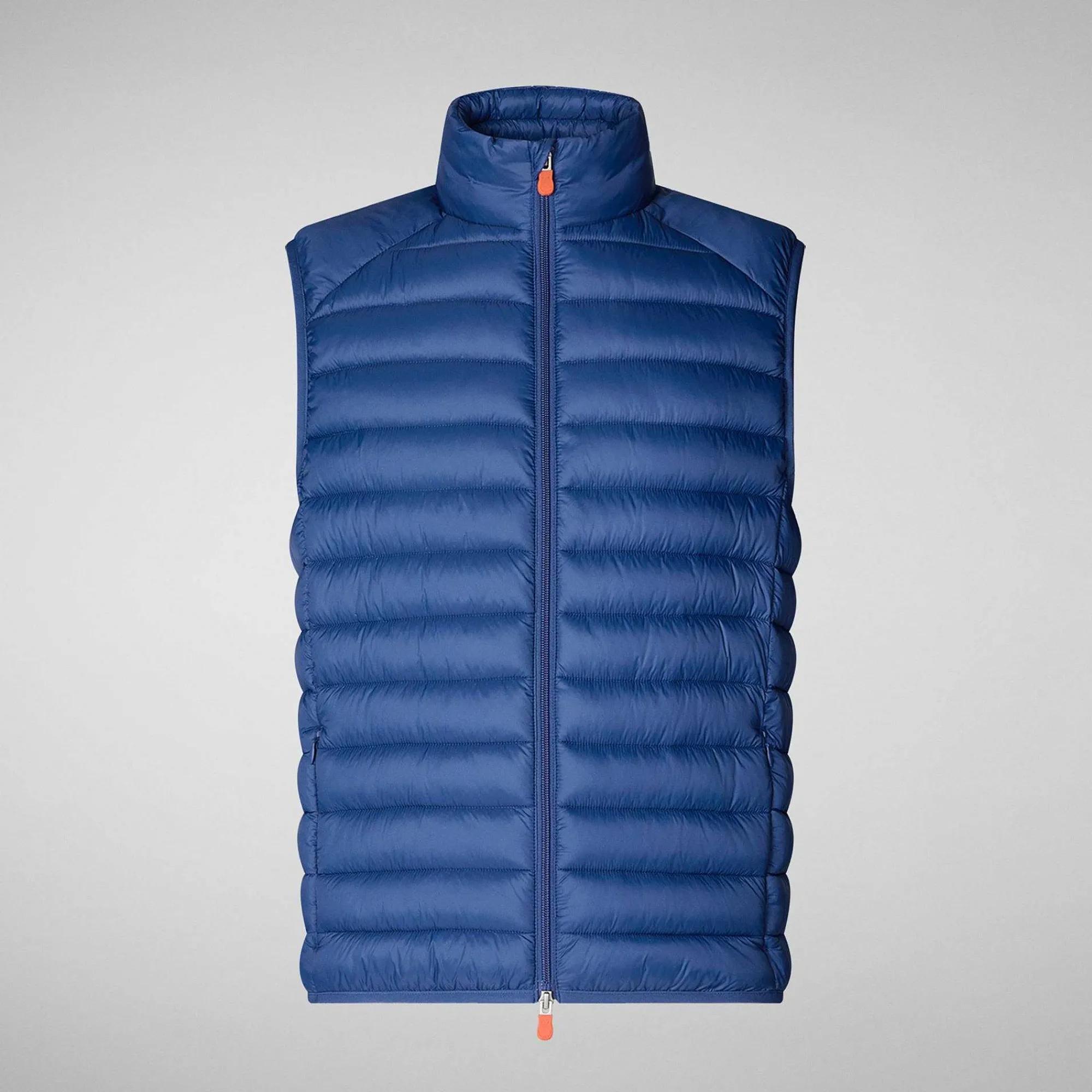 Menn Save The Duck Man'S Vattert Gilet Adam I Eclipse Blue