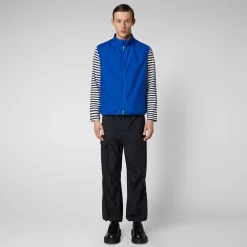 Menn Save The Duck Man'S Vest Mars I Cyber Blue