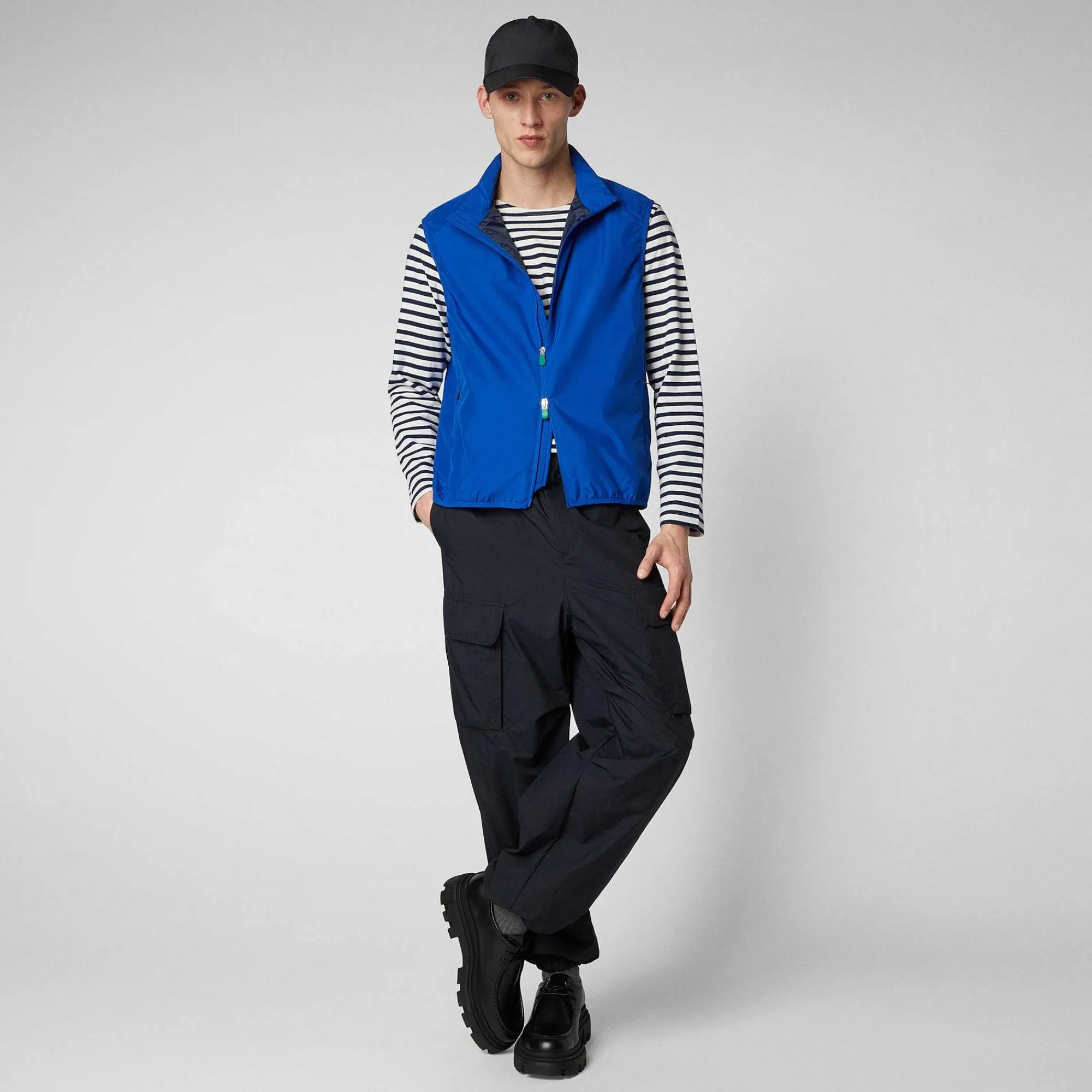 Menn Save The Duck Man'S Vest Mars I Cyber Blue
