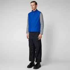 Menn Save The Duck Man'S Vest Mars I Cyber Blue