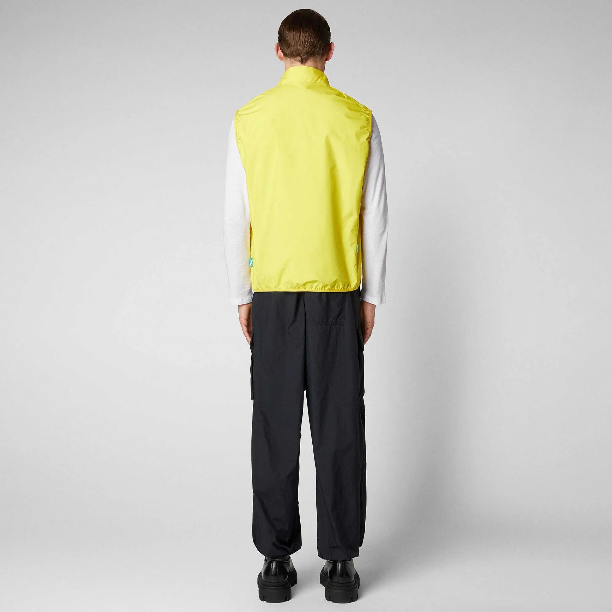Menn Save The Duck Man'S Vest Mars I Starlight Yellow