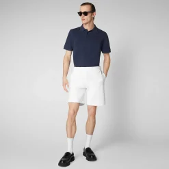 Menn Save The Duck Poloskjorte Man Orio I Marineblatt