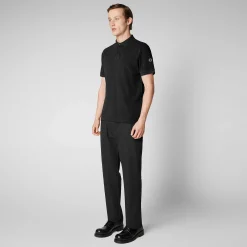 Menn Save The Duck Poloskjorte Man Orio I Svart