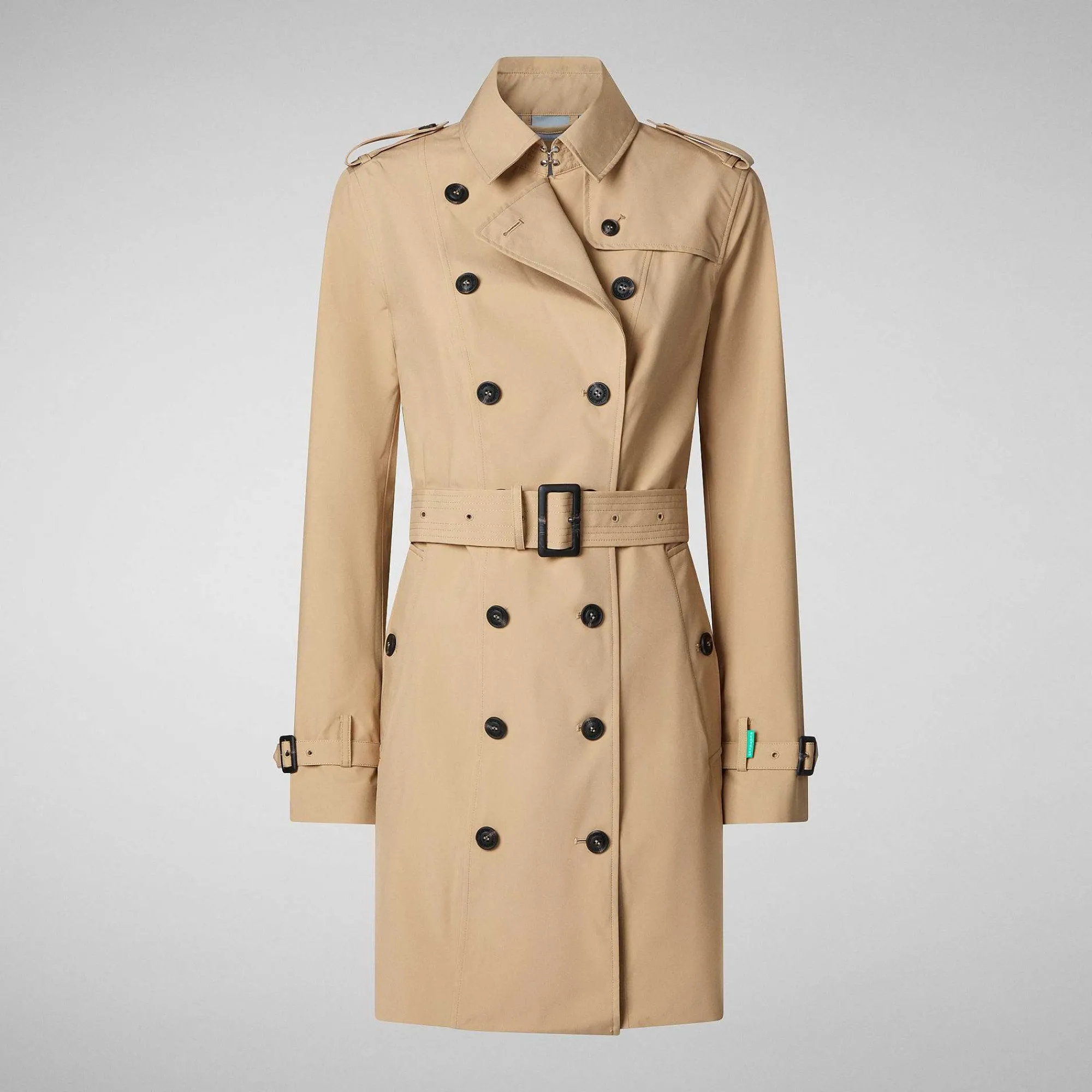 Kvinner Save The Duck Regnfrakk For Kvinner Audrey I Stardust Beige