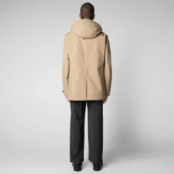 Menn Save The Duck Regnfrakk For Menn Benjamin I Stardust Beige