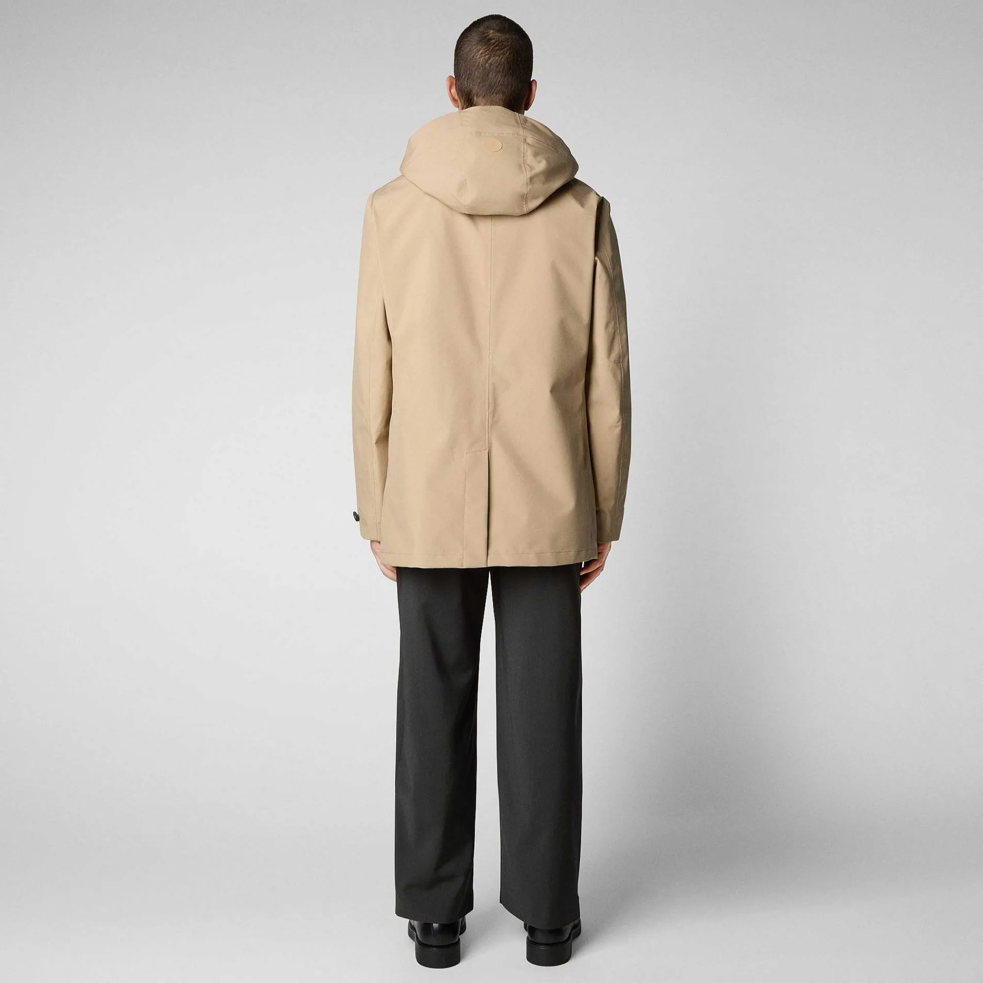 Menn Save The Duck Regnfrakk For Menn Benjamin I Stardust Beige