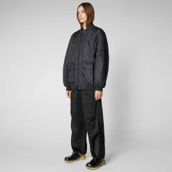 Kvinner Save The Duck Unisex Bomberjakke Ciara I Svart