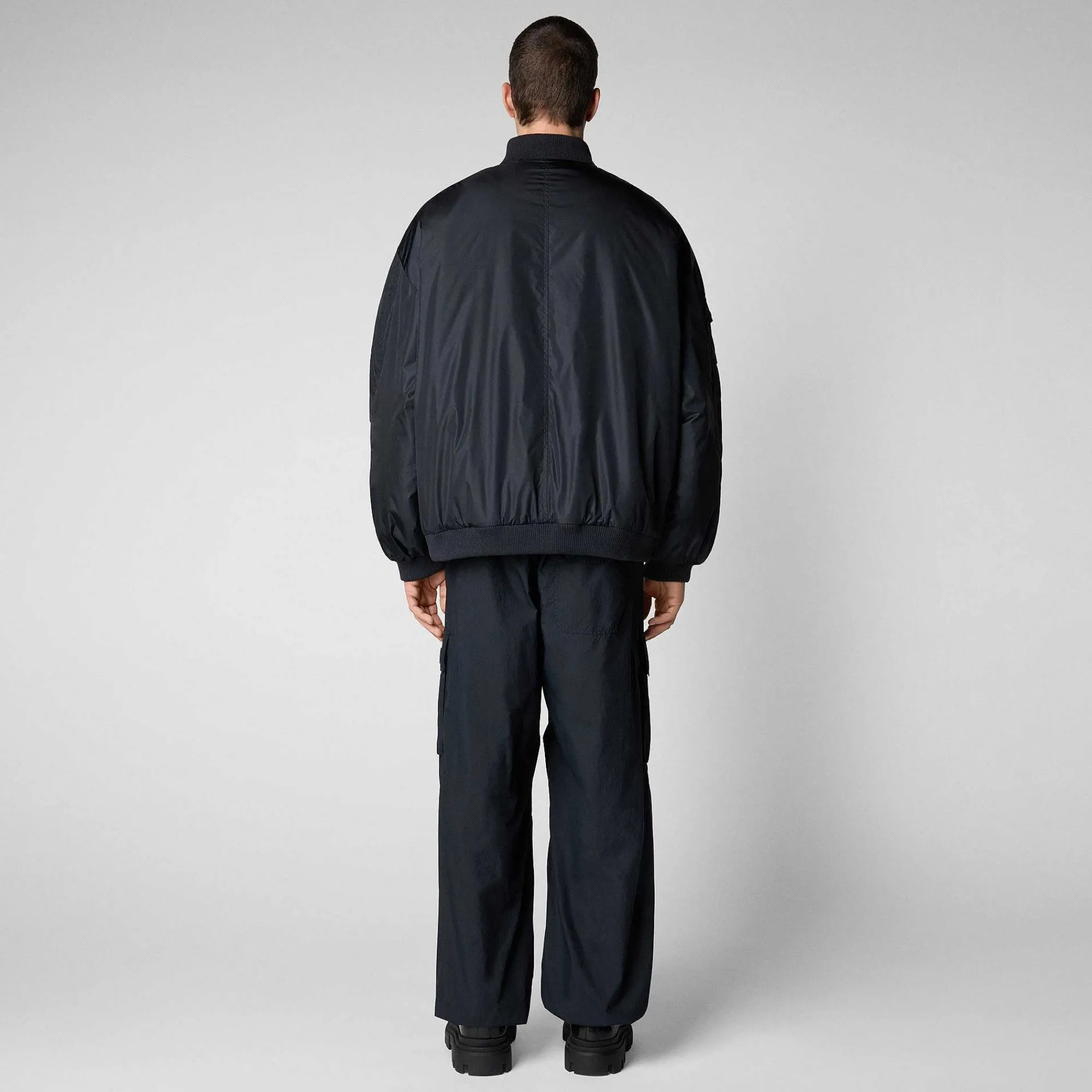 Kvinner Save The Duck Unisex Bomberjakke Usher I Nattblatt