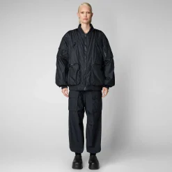 Kvinner Save The Duck Unisex Bomberjakke Usher I Nattblatt
