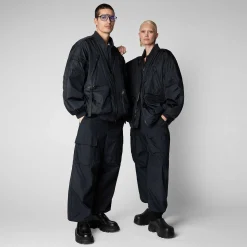 Kvinner Save The Duck Unisex Bomberjakke Usher I Nattblatt