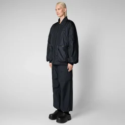 Kvinner Save The Duck Unisex Bomberjakke Usher I Nattblatt