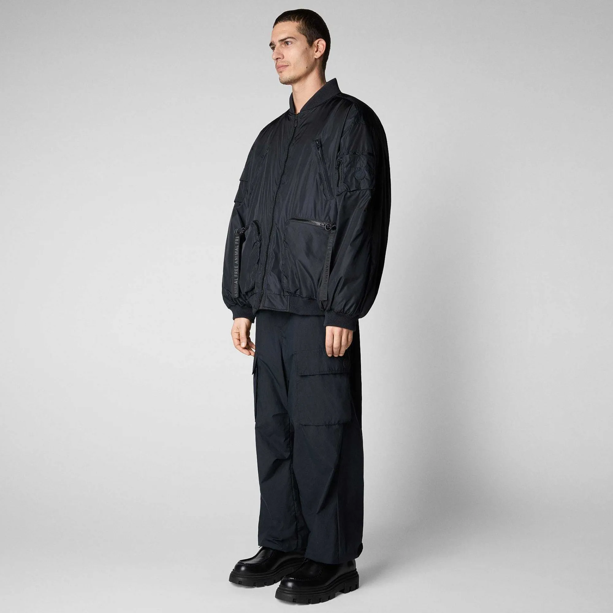 Kvinner Save The Duck Unisex Bomberjakke Usher I Nattblatt