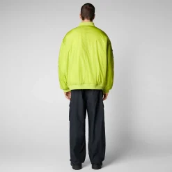 Kvinner Save The Duck Unisex Bomberjakke Usher In Lichen Green