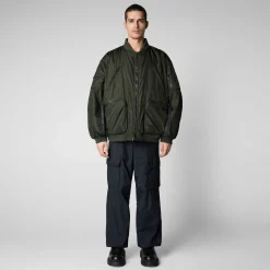 Kvinner Save The Duck Unisex Bomberjakke Usher I Furugronn