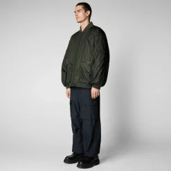 Kvinner Save The Duck Unisex Bomberjakke Usher I Furugronn