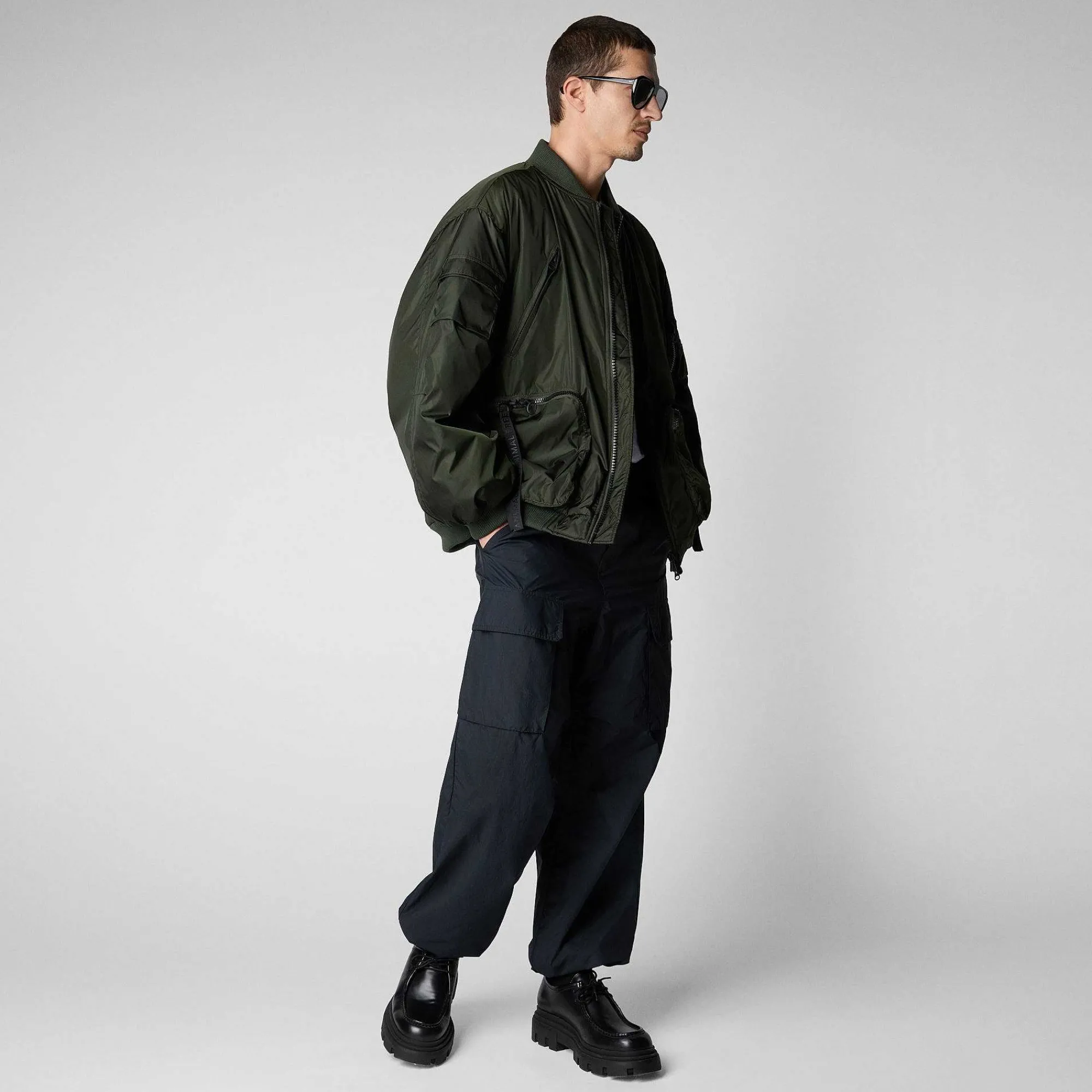 Kvinner Save The Duck Unisex Bomberjakke Usher I Furugronn