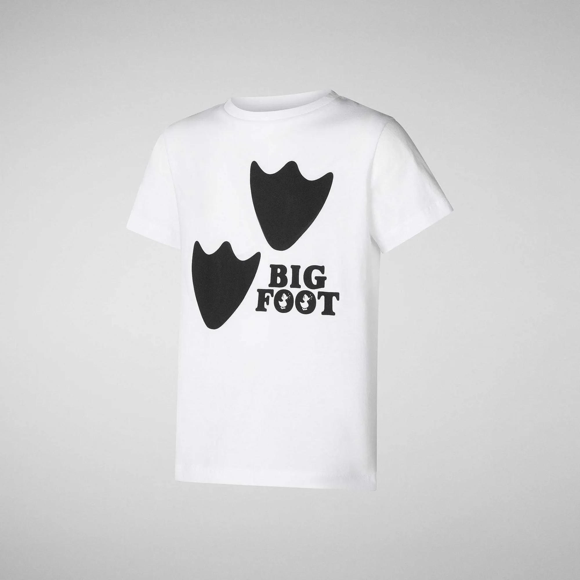 Gutt Save The Duck Unisex Boone T-Skjorte For Barn I Hvit