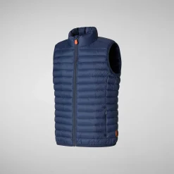 Gutt Save The Duck Unisex Dolin Barnevest I Marineblatt