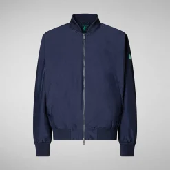 Kvinner Save The Duck Unisex Jakke Olen I Marinebla