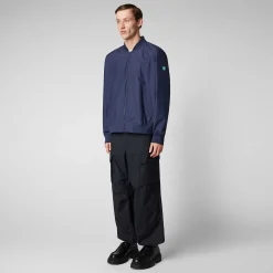 Kvinner Save The Duck Unisex Jakke Olen I Marinebla