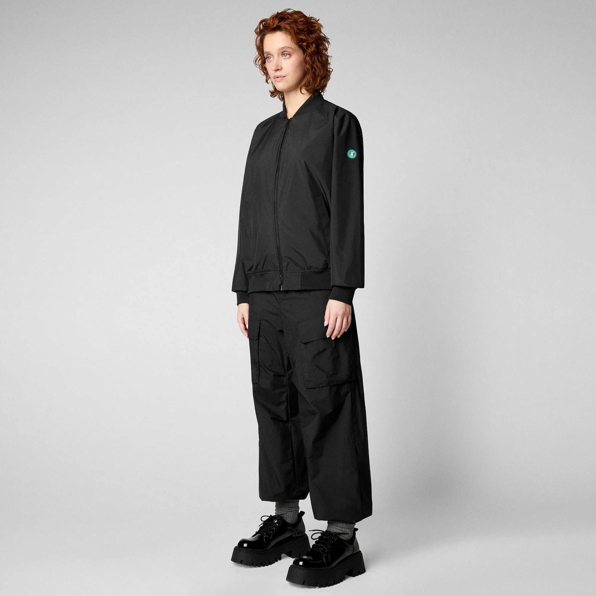 Kvinner Save The Duck Unisex Jakke Olen I Svart