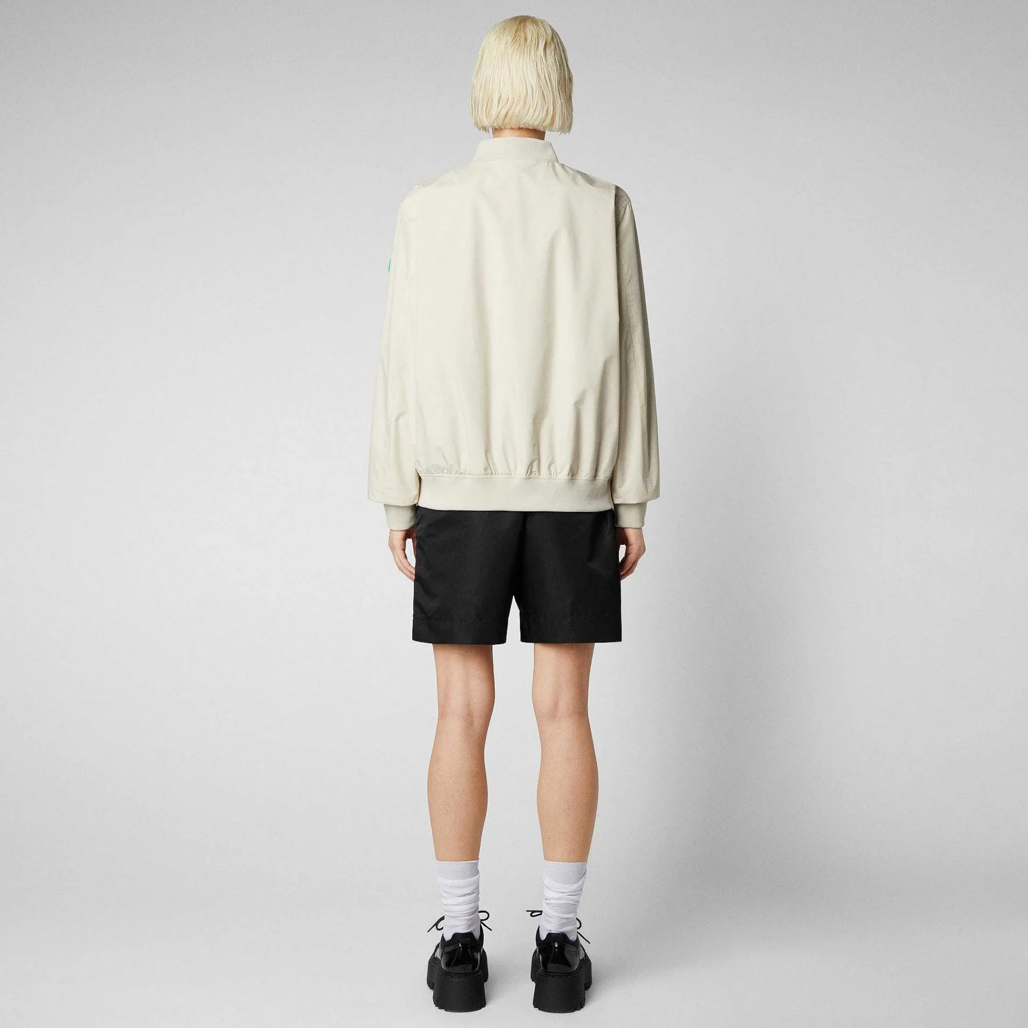 Kvinner Save The Duck Unisex Jakke Olen In Shore Beige
