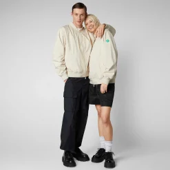 Kvinner Save The Duck Unisex Jakke Olen In Shore Beige