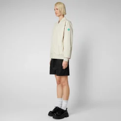 Kvinner Save The Duck Unisex Jakke Olen In Shore Beige