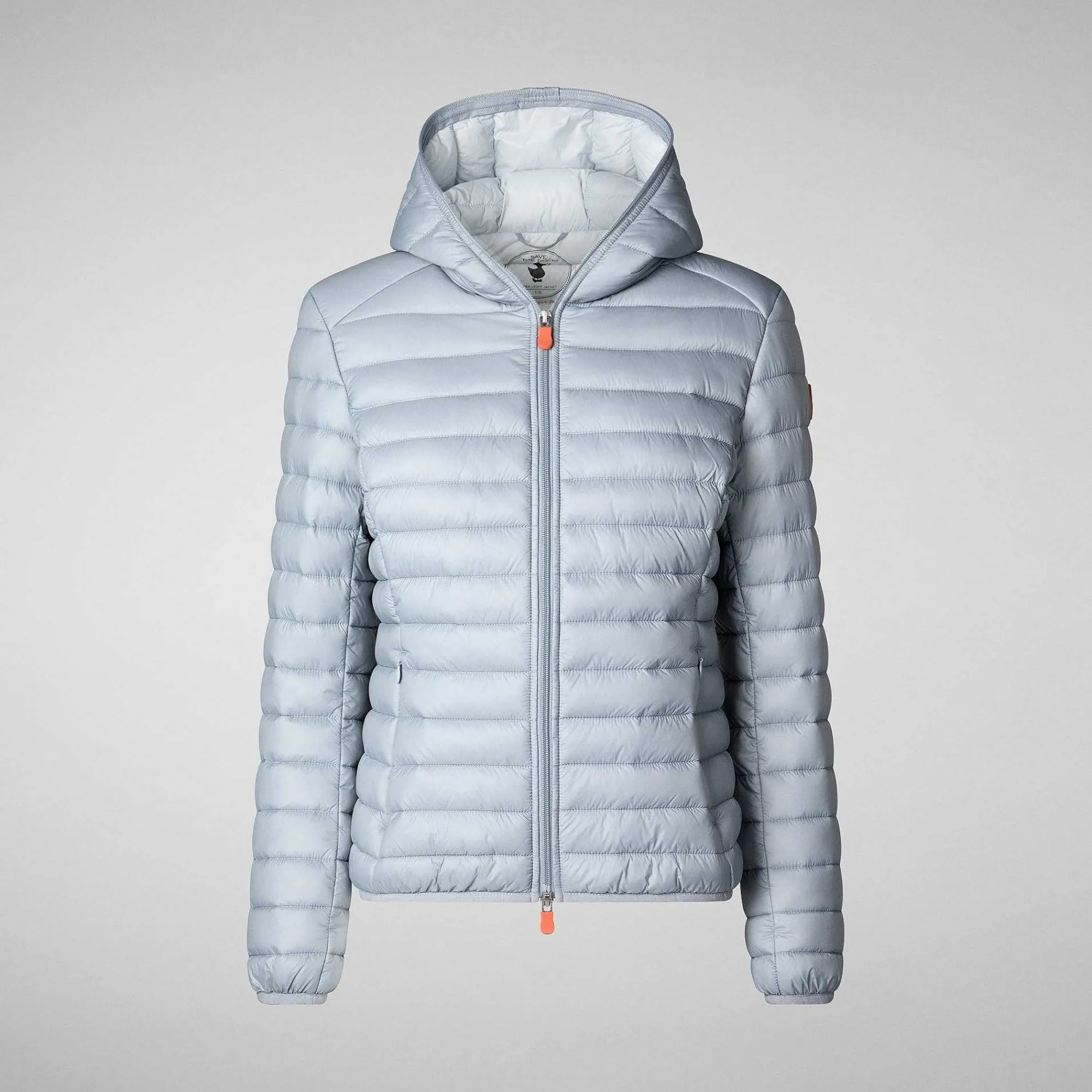 Kvinner Save The Duck Woman'S Animal Free Puffer Jacket Daisy In Rain Grey