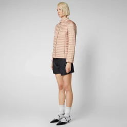 Kvinner Save The Duck Woman'S Animal Free Puffer Andreina I Powder Pink